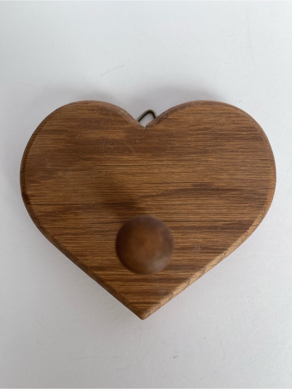 Vintage Handmade Wood Heart Wall Hook